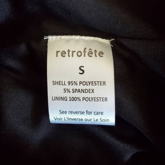 Retrofete Aubrielle Sequined Black Mini Cocktail Dress NWT Size Small - Picture 14 of 17